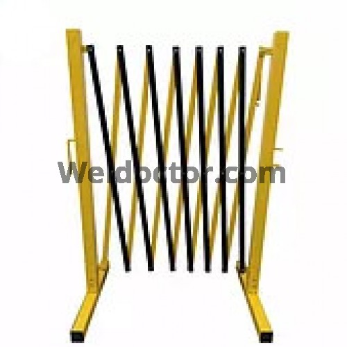 Extendable Safety Barrier (Yellow & Black) (Fixed Stand) W250CM x H96CM